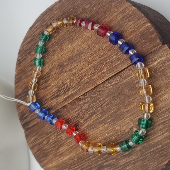 B2214‎ anklet colorful balancing Chakra - Picture 1 of 2